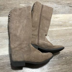 Taupe riding boots